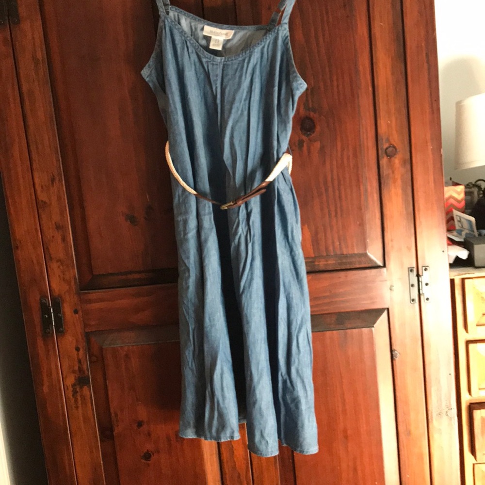 NWT adorable denim maternity dress